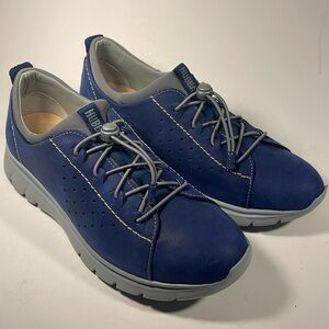 Samuel Hubbard Women's "Flight Sport" Navy Nubuck Sneakers 9 M